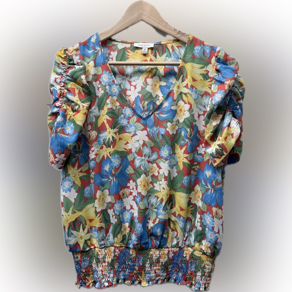 ALEX & LILI floral blouse